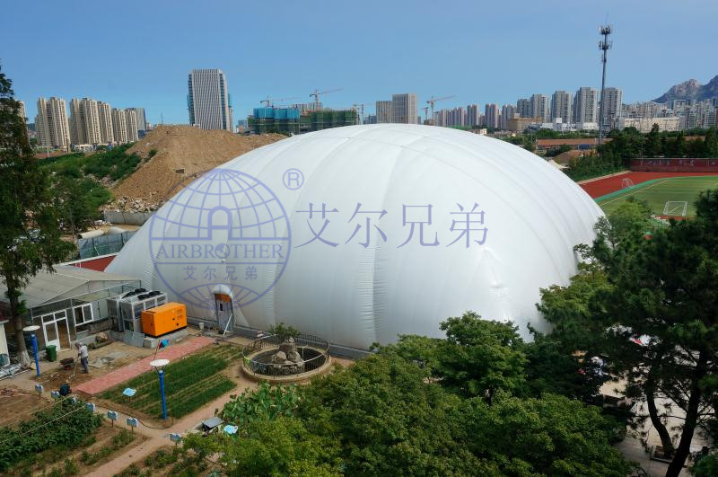 氣膜體育館用建筑新材料，建設(shè)一座“綠色”體育館